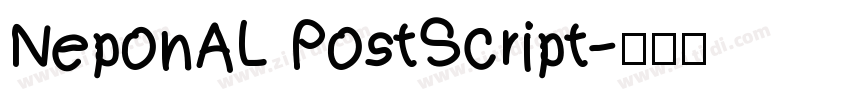 NeponAL PostScript字体转换